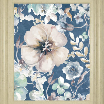 22x26 Indigo Beautiful II By PatriciaPinto - Blue
