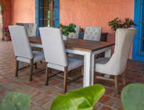 Aruba Upholstered Chair (Set of 2) Brown / Ivory - alternate view