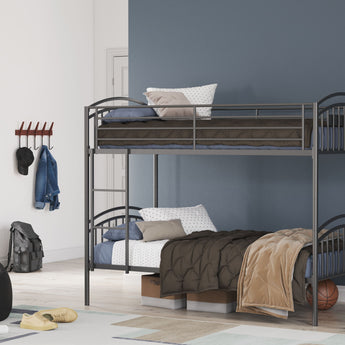 Lanceburg - Litera individual con escalera - Gris