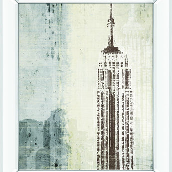 Edifioe II By Venter, T - Mirror Framed Print Wall Art - Gray