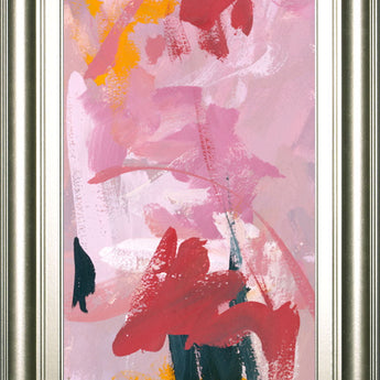 Composition 1a By Melissa Wang - Framed Print Wall Art - Pink