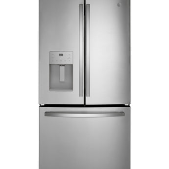 GE 25.6 French Door Refrigerator, FP Resisitant S.S. - GFE26JYMFS