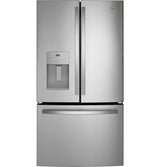 GE 20.6 French Door Refrigerator, Counter-Depth S.S - GYE21JYMFS