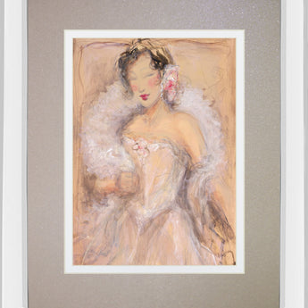 Stole My Heart I By Dupre - Mirror Framed Print Wall Art - Pink