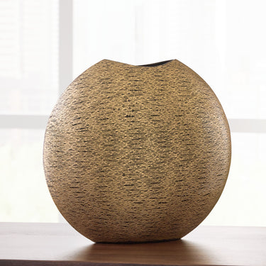 Iansboro - Vase - 11.5" - Antique Gold Finish