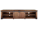 Parota TV Stand Cinnamon Brown - detail