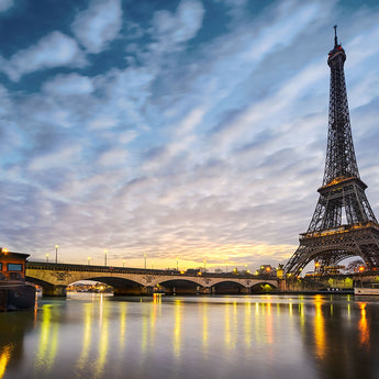 Tempered Glass Plus Foil Eiffel Tower - Blue