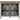 Consola antigua con 4 puertas de cristal - Multicolor