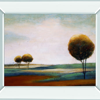Tranquil Plains Il By Ursula Salemink-Roos - Mirror Framed Print Wall Art - Beige
