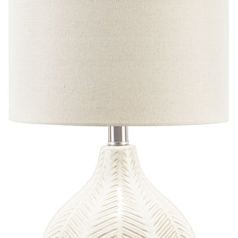 Rainermen - Ceramic Table Lamp  - Off White