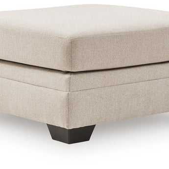 Mandi Point - Oversized Accent Ottoman - Marble