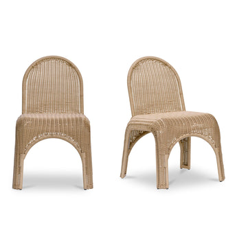 Kendall - Silla de comedor (juego de 2) - Marrón claro