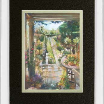 Serenity By Marysia - Mirror Framed Print Wall Art - Green