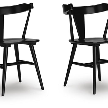 Gretlynn - Silla auxiliar de comedor (juego de 2) - Negro