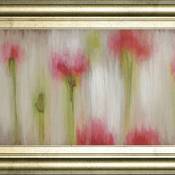 Rain Flower I By Dysart - Framed Print Wall Art - Beige