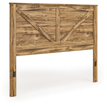 Maystonna - King Crossbuck Panel Headboard - Brown