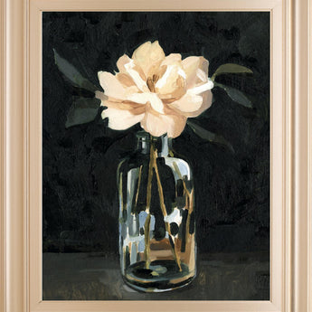 22x26 Dark Rose Arrangement I By Emma Caroline - Black