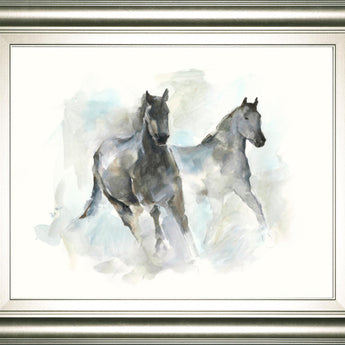 22x26 Run Free I By Ethan Harper - Dark Gray