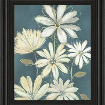 Opposites Attract I By Maria - Framed Print Wall Art - Blue