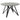 Neil - Round Smart Top Dining Table - Gunmetal
