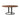 Marino Round Dining Table Natural Cherry And Chrome - Dark Brown