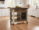 Antique Kitchen Island With 1 Drawer Multicolor - image 4 of 4