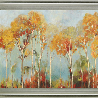 Amber Canopy - 28" x 34" Framed Wall Art - Yellow