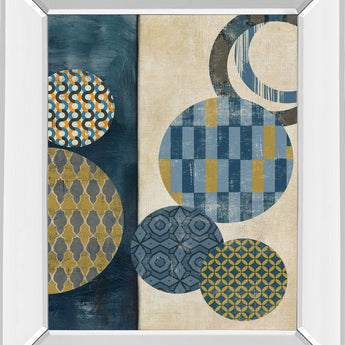 Harmony I By Tom Reeves - Mirror Framed Print Wall Art - Beige