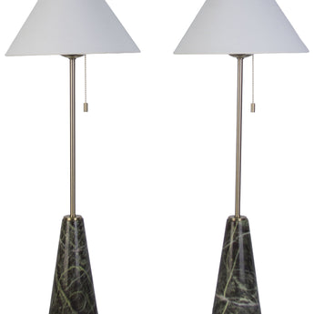 Evergreen Spire - 29 X 11 - Marble Buffet Lamp (Set of 2) - Black