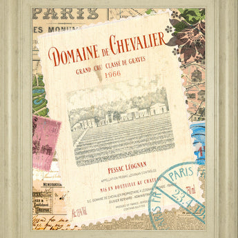 Wine Tour 2 By Maria Mendez - Framed Print Wall Art - Beige