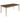 Ronnie - Mesa de comedor rectangular de madera - Crema rústica