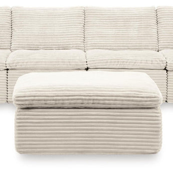Fannin - 4-Piece Sectional With Ottoman - Ivory