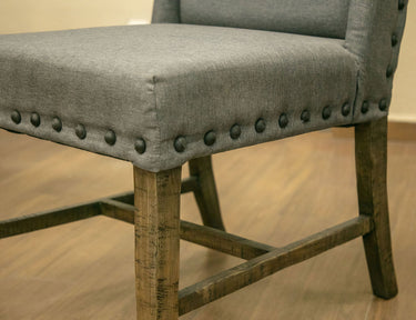 Loft Upholstered Chair (Set of 2) Two Tone Gray / Brown - image 4 of 4