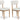 Sawdyn - 5 Pc. - Round Dining Room Table, 4 Side Chairs - White / Light Brown