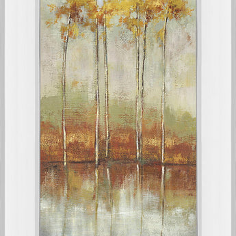Reflections Il By Allison Pearce - Mirror Framed Print Wall Art - Yellow