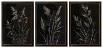 Janisburg - Wall Art Set (Set of 3) - Black / White / Brown
