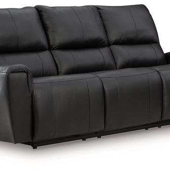 Glossmore - Sofá reclinable - Negro