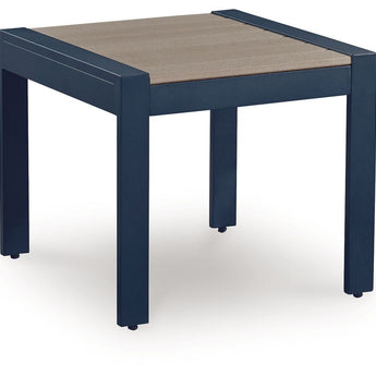 East Beach - Rectangular End Table - Blue