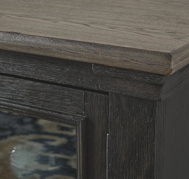 Tyler Creek - Extra Large TV Stand - Black / Gray