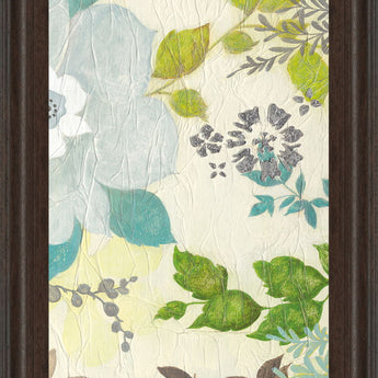 Fragrant Garden Il By Tava Studios - Framed Print Wall Art - Beige