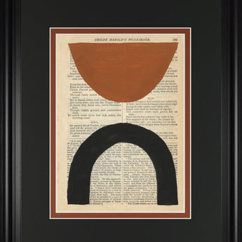 34x40 Modern Prose I By Renee W. Stramel - Orange