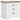 Ashbryn - Three Drawer Night Stand - White / Natural