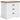 Ashbryn - White / Natural - Three Drawer Night Stand