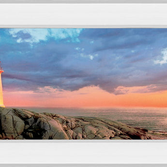Storm Front By Jone M. - Mirrored Frame Wall Art - Blue