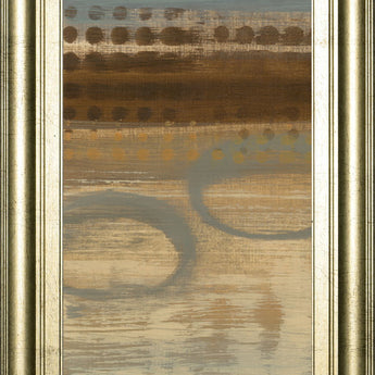 Movement Panel I By Jeni Lee - Framed Print Wall Art - Light Brown