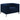 Chalet - Sillón capitoné con brazos de esmoquin tapizados - Azul