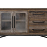 Loft 60” Buffet With 3 Drawer / 2 Doors Two Tone Gray / Brown - Buffets at Quality Home Furniture Mesquite