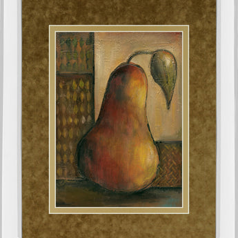 Peralicous I By Joyce Combs - Mirror Framed Print Wall Art - Light Brown
