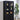 Riva - 4-Door Tall Accent Display Cabinet LED Lighting - Black