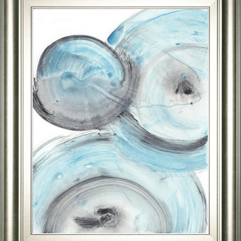 22x26 Ripple Effect IV By Ethan Harper - Light Blue